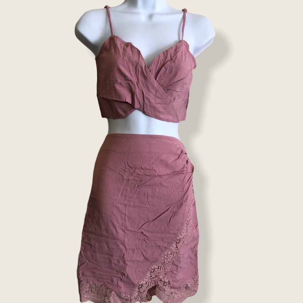 Free People Va Va Voom Set, Bliss Blush, L NWT